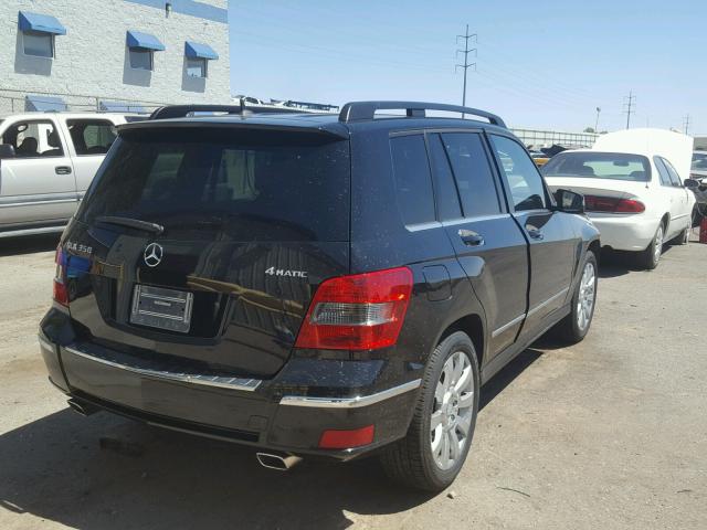 WDCGG8HB3BF603615 - 2011 MERCEDES-BENZ GLK 350 4M BLACK photo 4