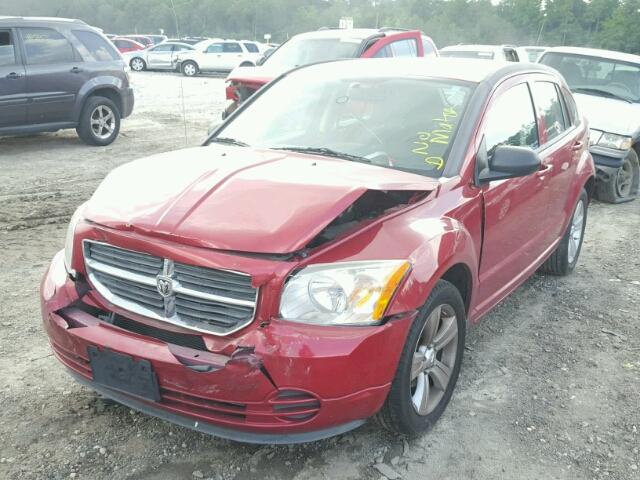 1B3CB4HA6AD619435 - 2010 DODGE CALIBER SX RED photo 2