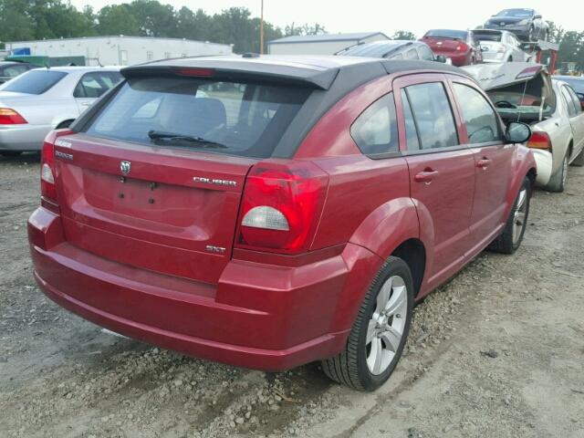 1B3CB4HA6AD619435 - 2010 DODGE CALIBER SX RED photo 4