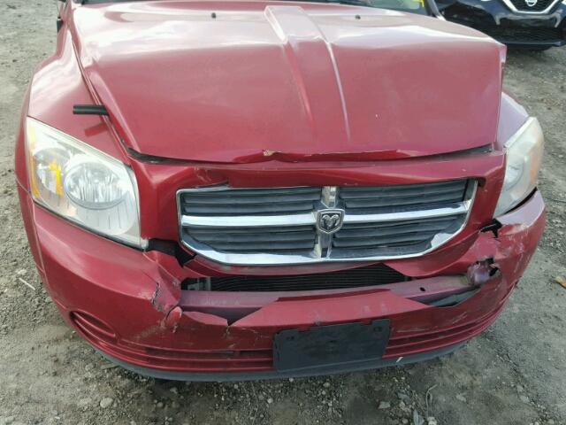 1B3CB4HA6AD619435 - 2010 DODGE CALIBER SX RED photo 7