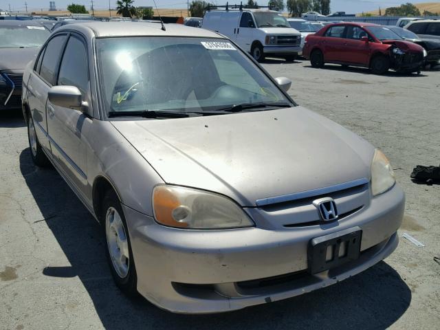 JHMES96613S003125 - 2003 HONDA CIVIC HYBR GREEN photo 1