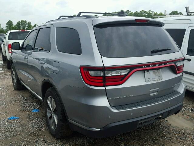 1C4RDHDG0GC330599 - 2016 DODGE DURANGO LI SILVER photo 3