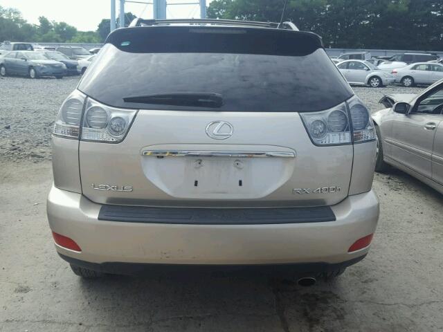 JTJHW31U160041926 - 2006 LEXUS RX 400 TAN photo 9