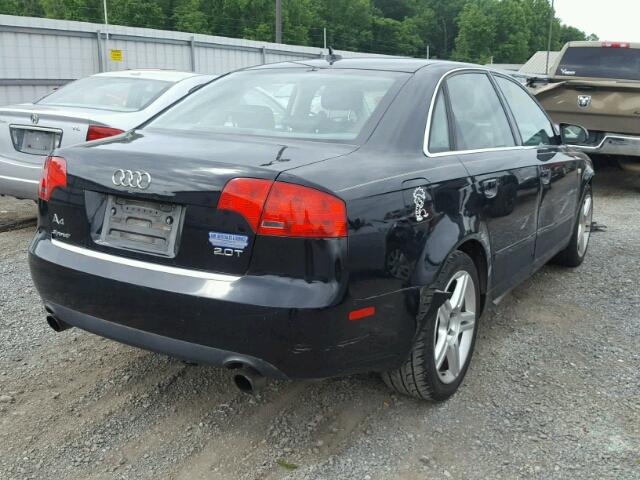 WAUAF78E37A092587 - 2007 AUDI A4 2 BLACK photo 4