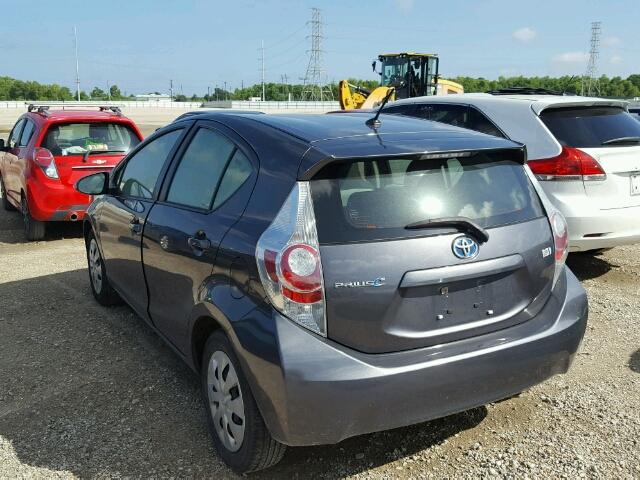 JTDKDTB36E1066205 - 2014 TOYOTA PRIUS C GRAY photo 3