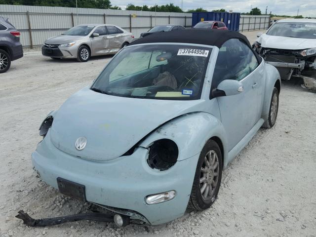 3VWCM31Y94M340514 - 2004 VOLKSWAGEN NEW BEETLE 蓝色 照片 2