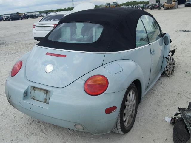 3VWCM31Y94M340514 - 2004 VOLKSWAGEN NEW BEETLE 蓝色 照片 4