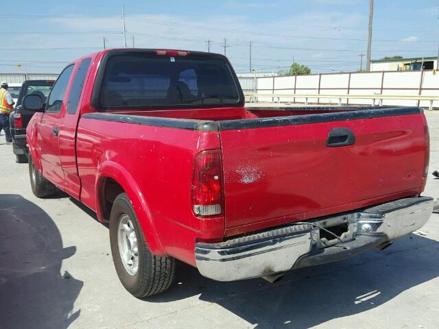 1FTZX1721YNA49948 - 2000 FORD F150 RED photo 3