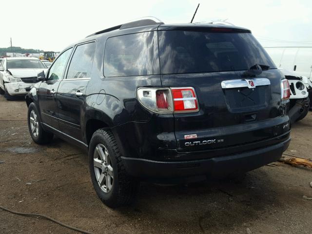 5GZEV23DX9J216560 - 2009 SATURN OUTLOOK XR შავი ფოტო 3