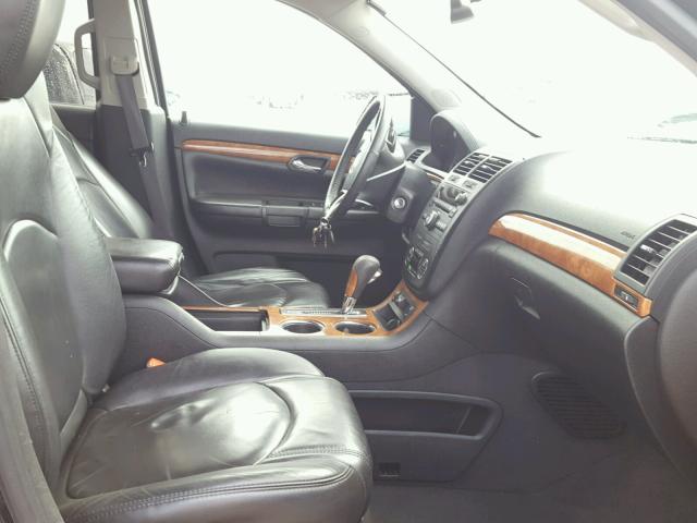 5GZEV23DX9J216560 - 2009 SATURN OUTLOOK XR შავი ფოტო 5