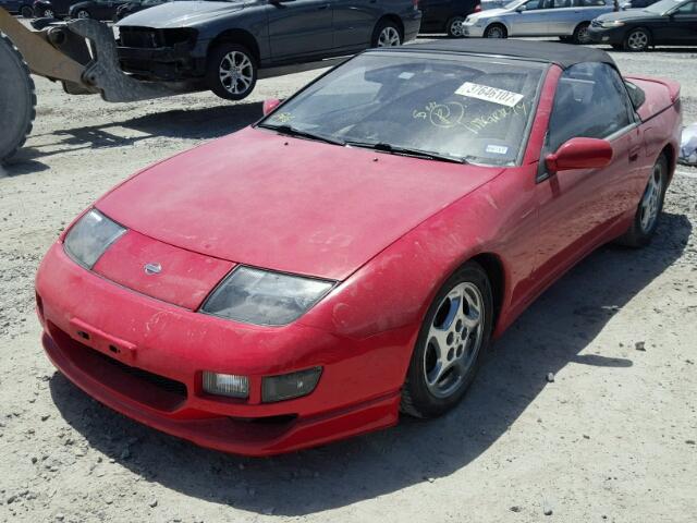 JN1RZ27H6PX001971 - 1993 NISSAN 300ZX RED photo 2