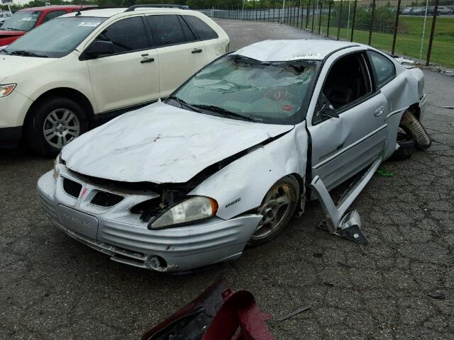 1G2NW12E32C139015 - 2002 PONTIAC GRAND AM SILVER photo 2