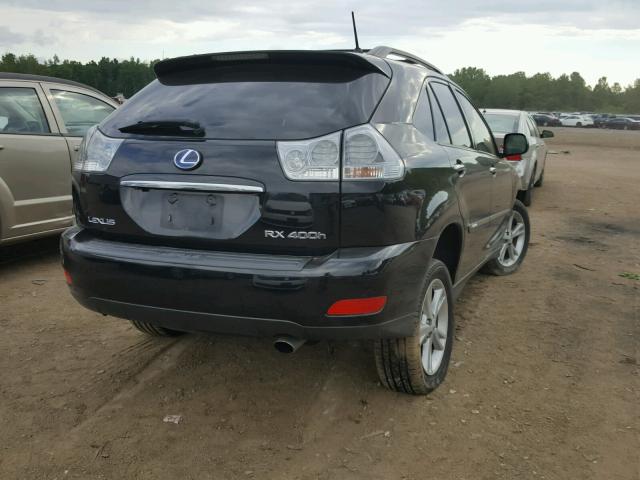 JTJHW31U382043216 - 2008 LEXUS RX 400H BLACK photo 4