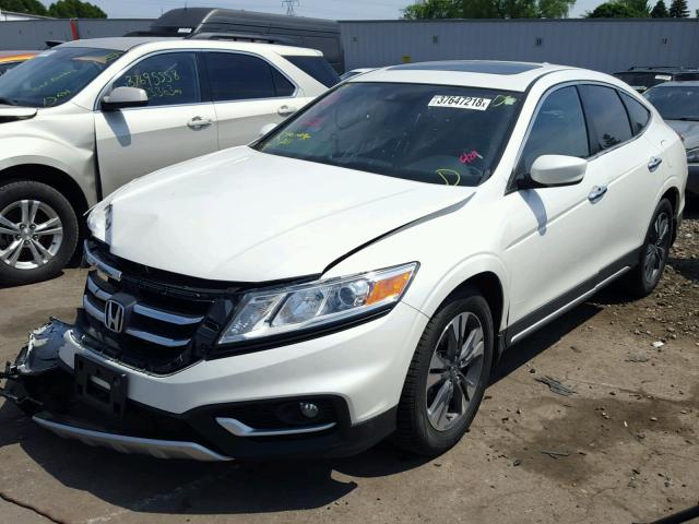 5J6TF2H59FL003908 - 2015 HONDA CROSSTOUR WHITE photo 2