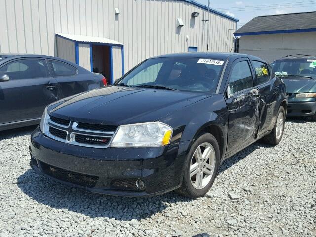 1C3CDZCB0DN768271 - 2013 DODGE AVENGER SX BLACK photo 2