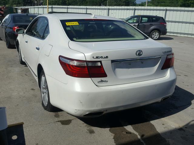 JTHGL46F275007794 - 2007 LEXUS LS 460L WHITE photo 3