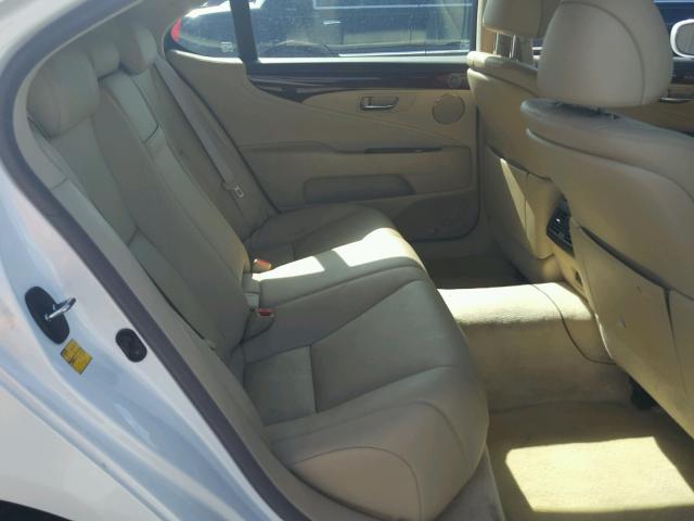 JTHGL46F275007794 - 2007 LEXUS LS 460L WHITE photo 6