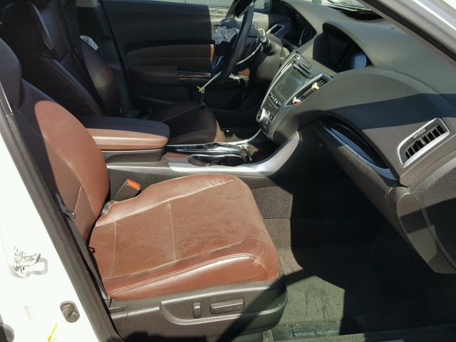 19UUB2F59FA009259 - 2015 ACURA TLX TECH WHITE photo 5