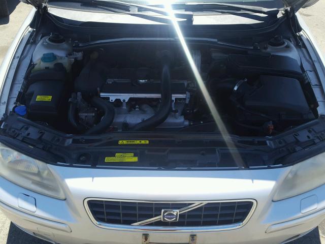 YV1RS592552463793 - 2005 VOLVO S60 2.5T SILVER photo 7
