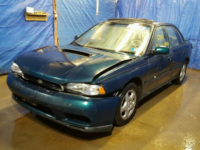 4S3BD655XS7210281 - 1995 SUBARU LEGACY LS GREEN photo 2