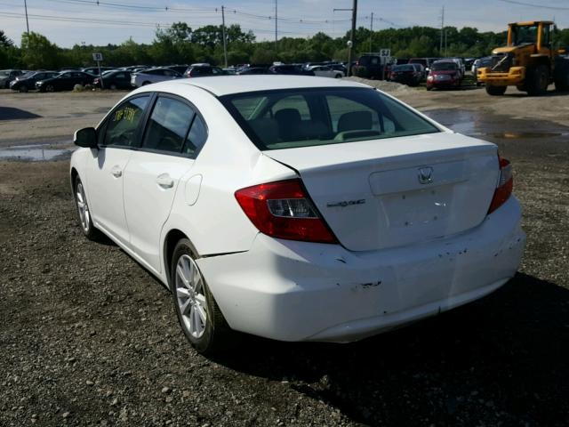 2HGFB2F92CH322789 - 2012 HONDA CIVIC EXL WHITE photo 3