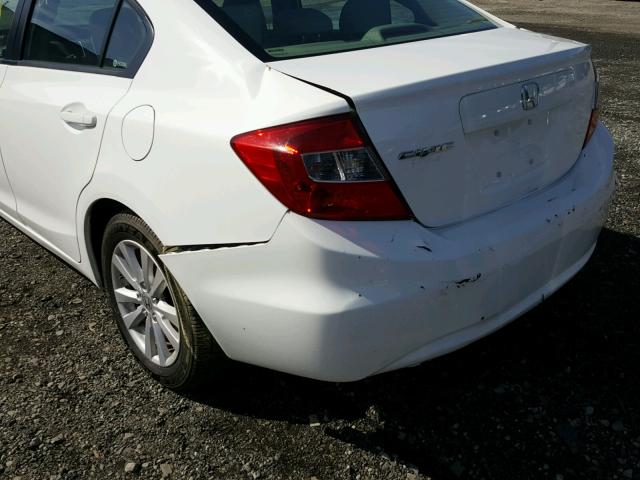 2HGFB2F92CH322789 - 2012 HONDA CIVIC EXL WHITE photo 9