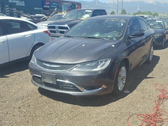 1C3CCCCGXFN522388 - 2015 CHRYSLER 200 C GRAY photo 2