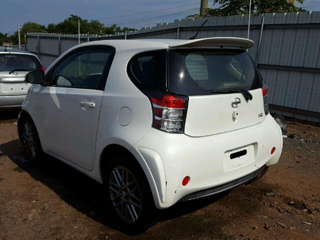 JTNJJXB08EJ029542 - 2014 TOYOTA SCION IQ WHITE photo 3