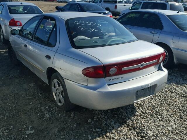 1G1JF54FX37360377 - 2003 CHEVROLET CAVALIER L GRAY photo 3