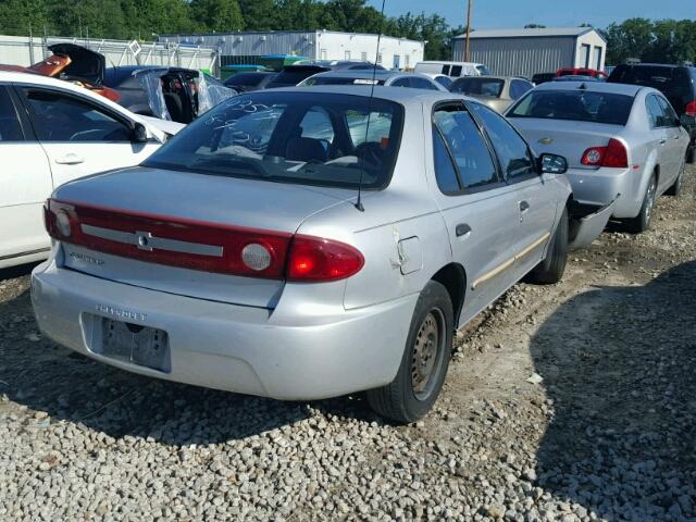 1G1JF54FX37360377 - 2003 CHEVROLET CAVALIER L GRAY photo 4