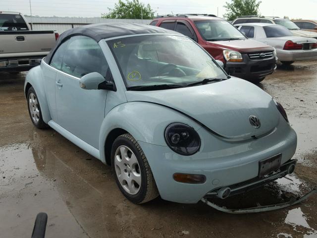 3VWCK21YX3M315782 - 2003 VOLKSWAGEN NEW BEETLE ლურჯი ფოტო 1