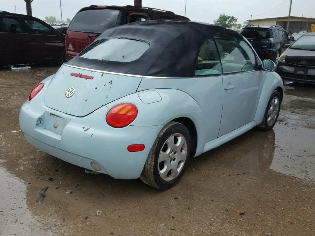 3VWCK21YX3M315782 - 2003 VOLKSWAGEN NEW BEETLE ლურჯი ფოტო 4