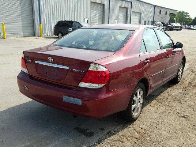 4T1BE32K35U028588 - 2005 TOYOTA CAMRY LE MAROON photo 4