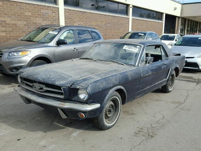 5F07T770802 - 1965 FORD MUSTANG BLUE photo 2