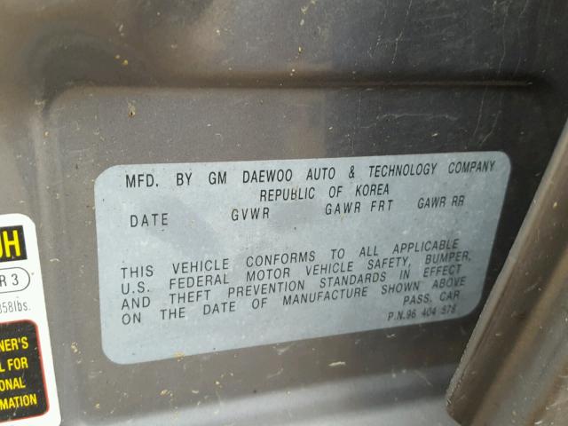 KL1TD56616B549804 - 2006 CHEVROLET AVEO BASE Boz foto 10