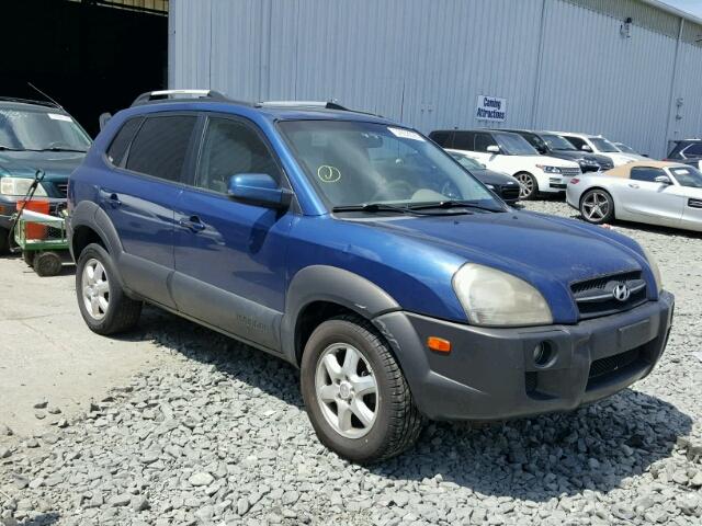 KM8JN72D85U143157 - 2005 HYUNDAI TUCSON GLS BLUE photo 1