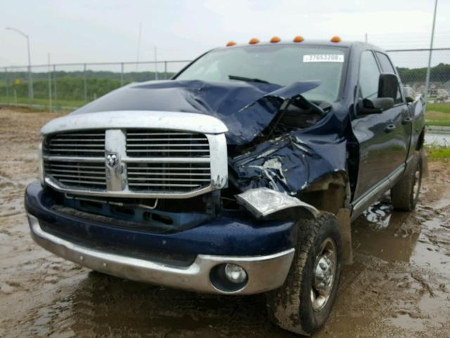 3D7KS28D68G135566 - 2008 DODGE RAM 2500 S BLUE photo 2