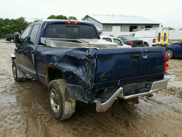 3D7KS28D68G135566 - 2008 DODGE RAM 2500 S BLUE photo 3