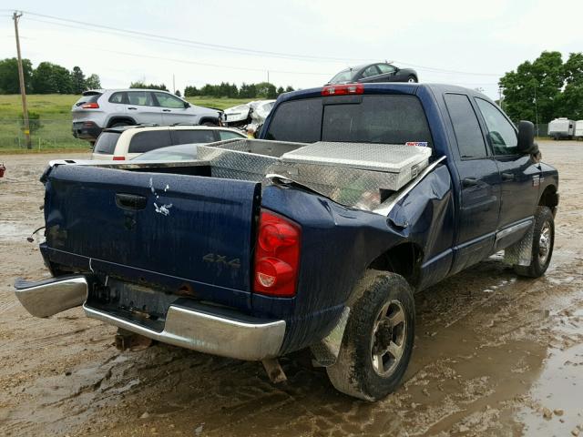 3D7KS28D68G135566 - 2008 DODGE RAM 2500 S BLUE photo 4
