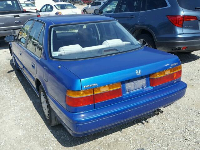 JHMCB7546MC004178 - 1991 HONDA ACCORD DX BLUE photo 3