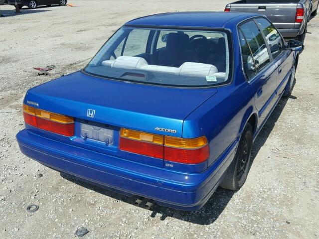 JHMCB7546MC004178 - 1991 HONDA ACCORD DX BLUE photo 4