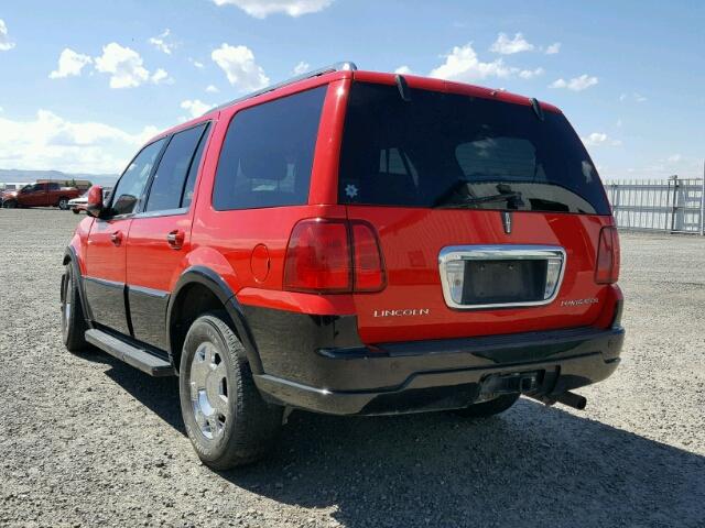5LMFU28535LJ02630 - 2005 LINCOLN NAVIGATOR წითელი ფოტო 3