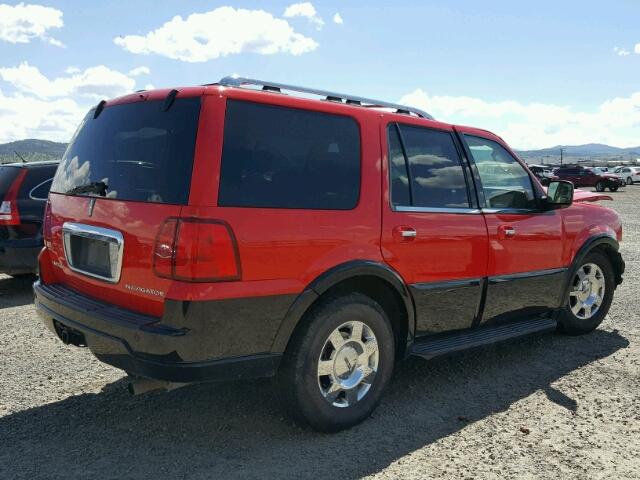 5LMFU28535LJ02630 - 2005 LINCOLN NAVIGATOR წითელი ფოტო 4