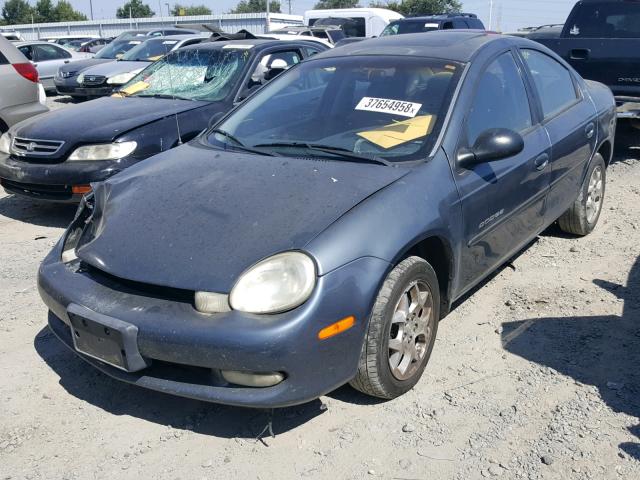 1B3ES46C61D147993 - 2001 DODGE NEON SE BLUE photo 2