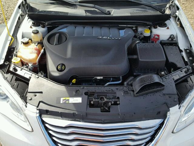 1C3CCBCG3EN158677 - 2014 CHRYSLER 200 WHITE photo 7