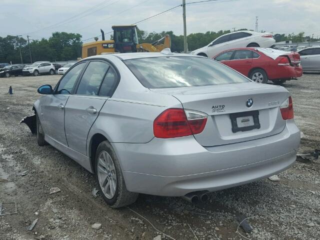 WBAVA37567NE26147 - 2007 BMW 328 I SILVER photo 3