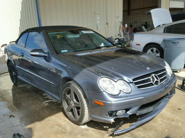 WDBTK75J95F147339 - 2005 MERCEDES-BENZ CLK 500 BLUE photo 1