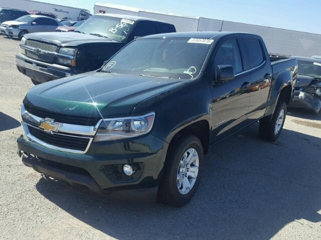 1GCGSCE31G1215307 - 2016 CHEVROLET COLORADO L GREEN photo 2