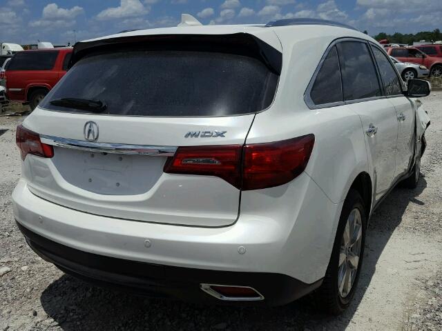 5FRYD3H89FB001899 - 2015 ACURA MDX ADVANC თეთრი ფოტო 4