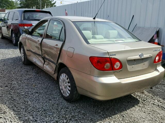 1NXBR32E26Z673569 - 2006 TOYOTA COROLLA CE TAN photo 3